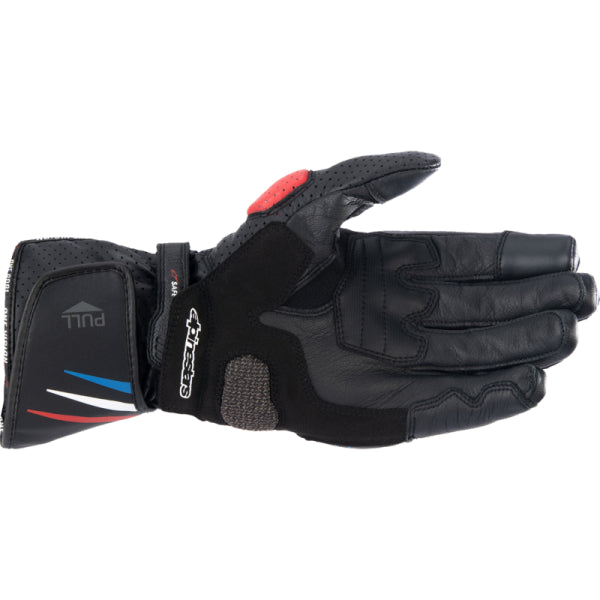 Gants de Moto SP-8 V3 Honda Alpinestars noir et rouge, paume