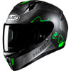 Casque Intégral de Moto C10 Aspa HJC noir et vert
