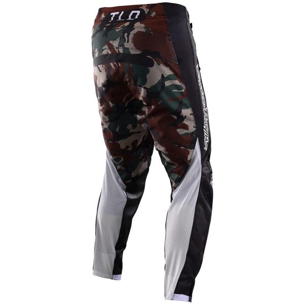 Pantalon de Motocross GP Pro Blends Troy Lee Designs noir et vert, de dos