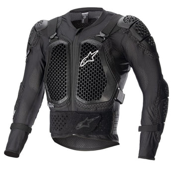 Chandail de Protection de Motocross Bionic Action V2 Alpinestars Noir de face