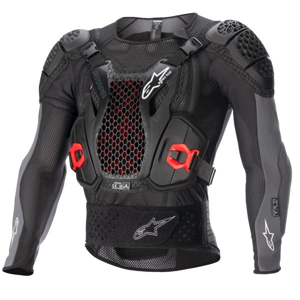 Chandail de Protection de Motocross Bionic Plus V2 Alpinestars noir, de face