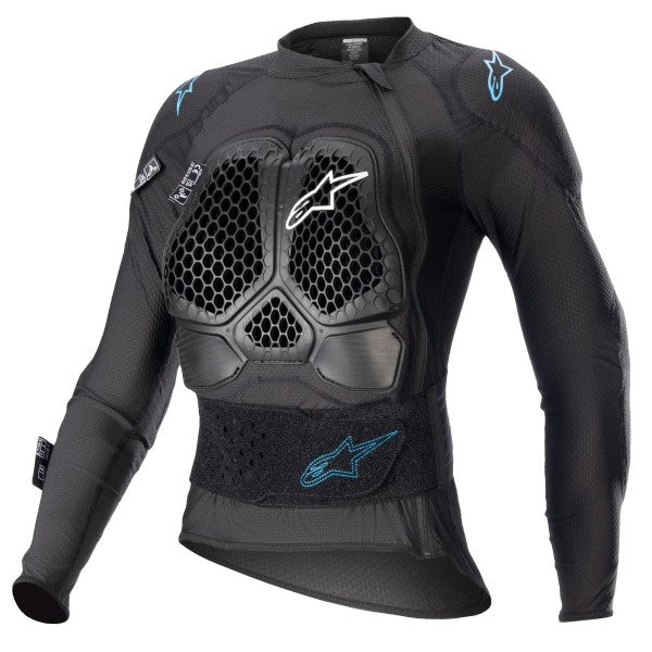 Chandail de Protection de Motocross Stella Bionic Action V2 Femme Alpinestars Noir de face