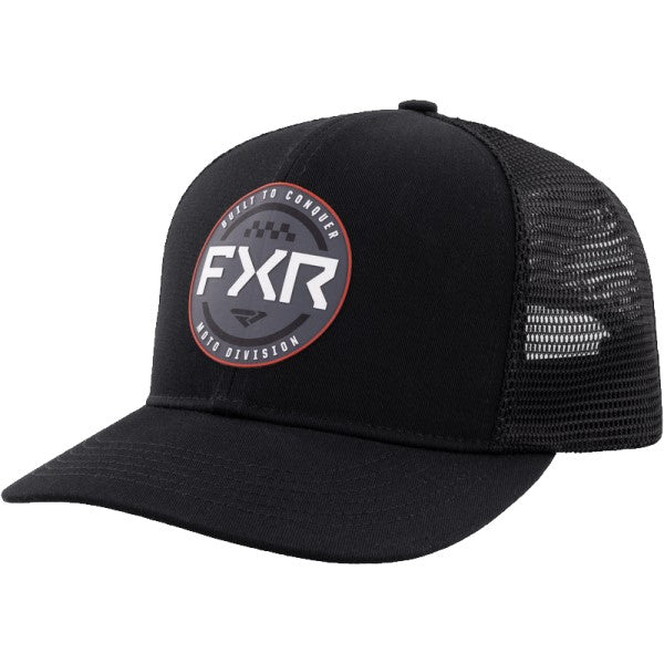 Casquette Moto Junior FXR Noir/gris/rouge