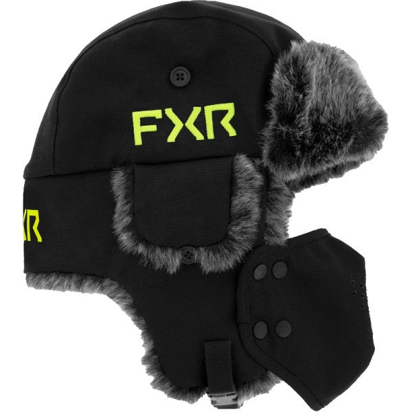 Tuque Trapper FXR noir haute visibilité