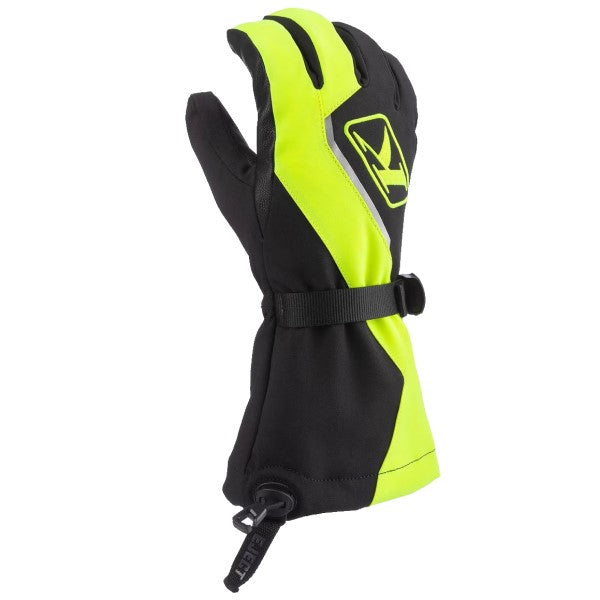 Gants de Motoneige Klimate Gauntlet Klim noir et haute visibilité, dessus