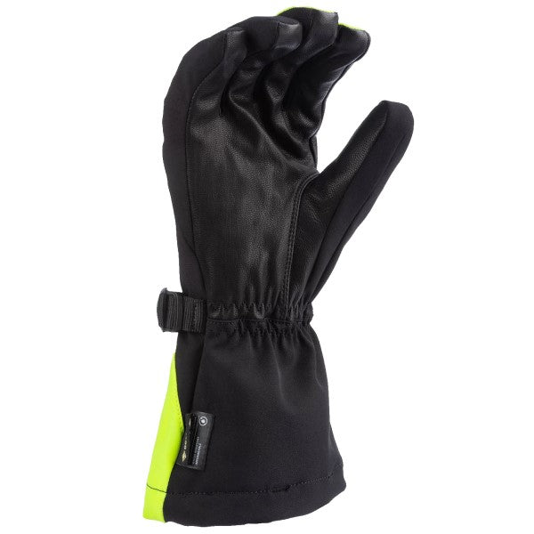 Gants de Motoneige Klimate Gauntlet Klim noir et haute visibilité, paume