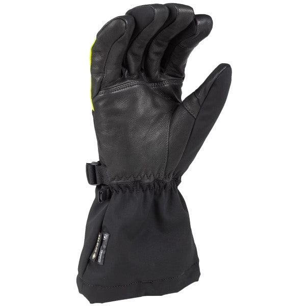 Gants de Motoneige Blaze Gauntlet Klim noir et haute visibilité, paume