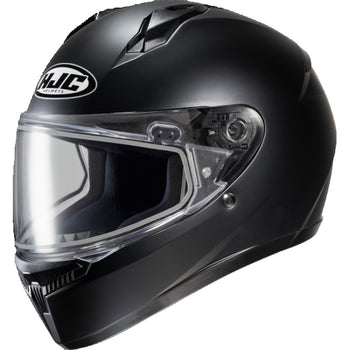 Casque Intégral de Motoneige C10 Noir mat, visière double