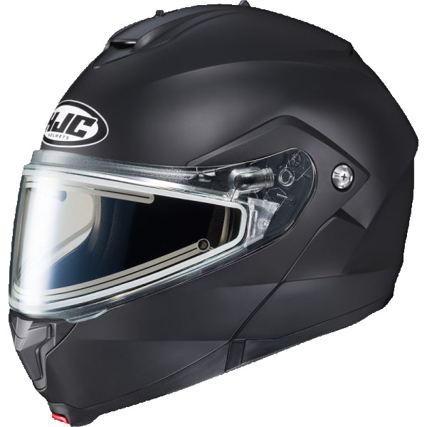 Casque Modulaire de Motoneige C91 Noir mat, visière double électrique 