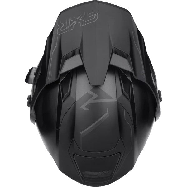 Casque Modulaire de Motoneige Maverick X Pro Visière Électrique FXR noir ops, dessus