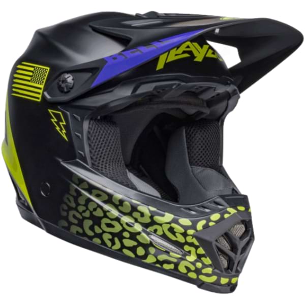 Casque Moto-9 Junior Mips bleu/vert