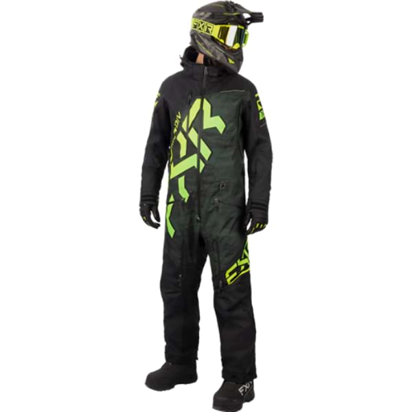 Ensemble de Motoneige CX Fast noir vert, de face