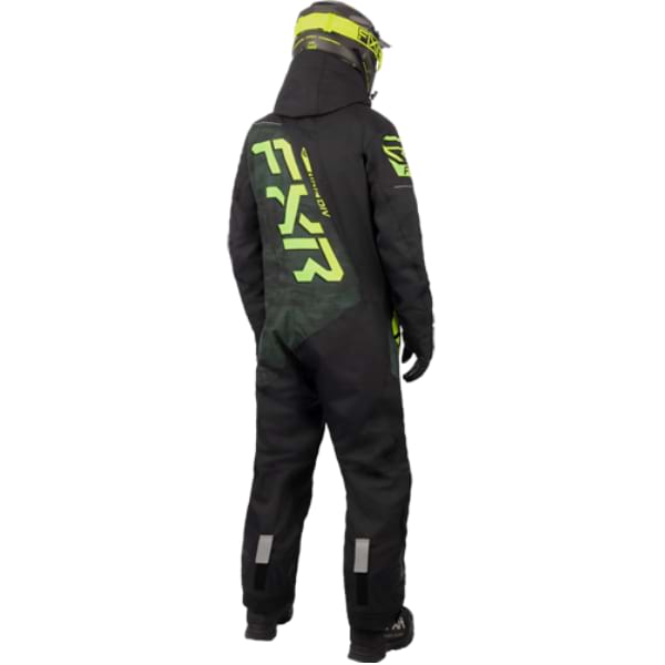 Ensemble de Motoneige CX Fast noir vert de dos