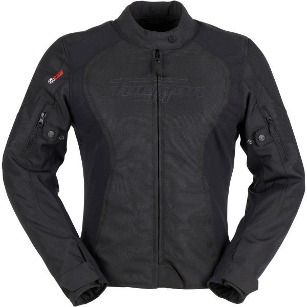 Manteau de Moto Odessa Femme Noir de face