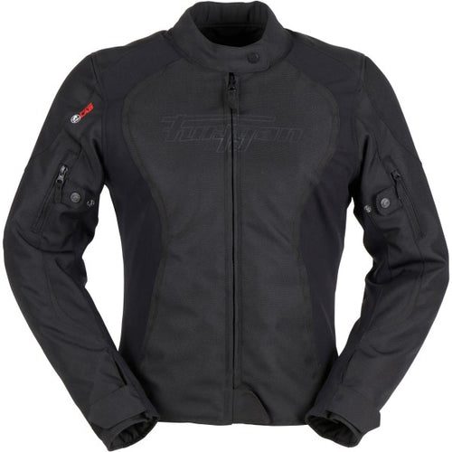 Manteau de Moto Odessa Femme Noir de face