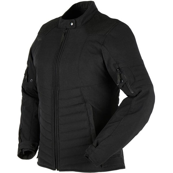 Manteau de Moto Ice Track Femme Noir de droite