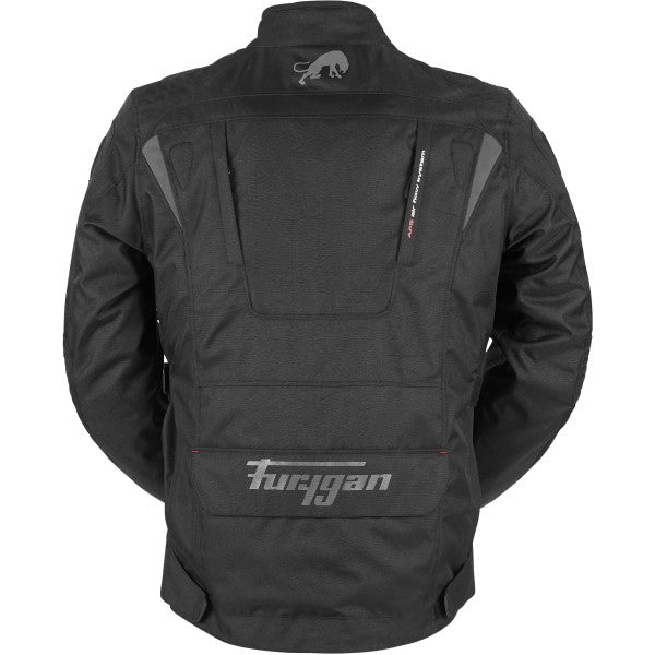 Manteau de Moto Apalaches Noir de dos