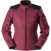 Manteau de Moto Ice Track Femme Bordeaux de face