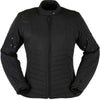 Manteau de Moto Ice Track Femme Noir de face