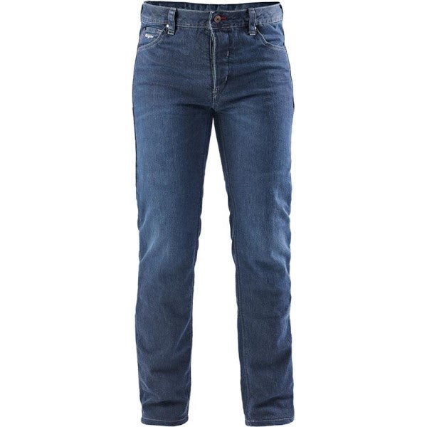 Jean de Moto K12 X Kevlar Coupe Droite Bleu de face