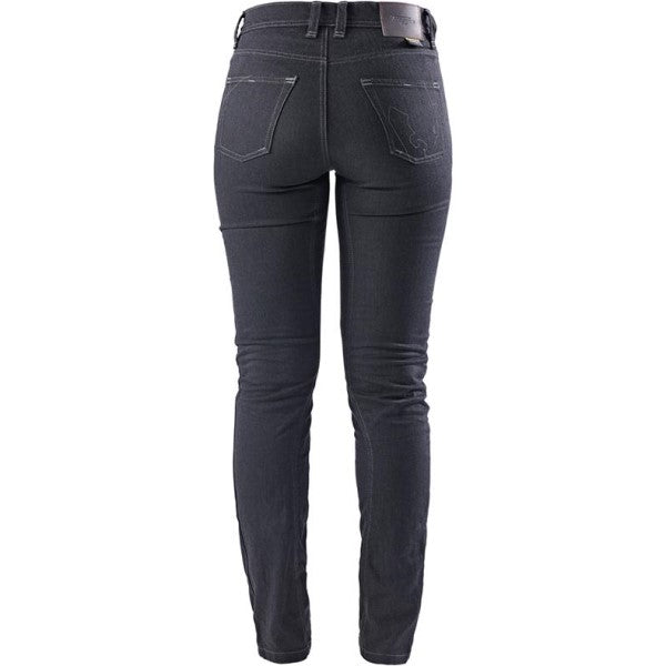 Jean de Moto Nikita X Kevlar Femme Gris de dos