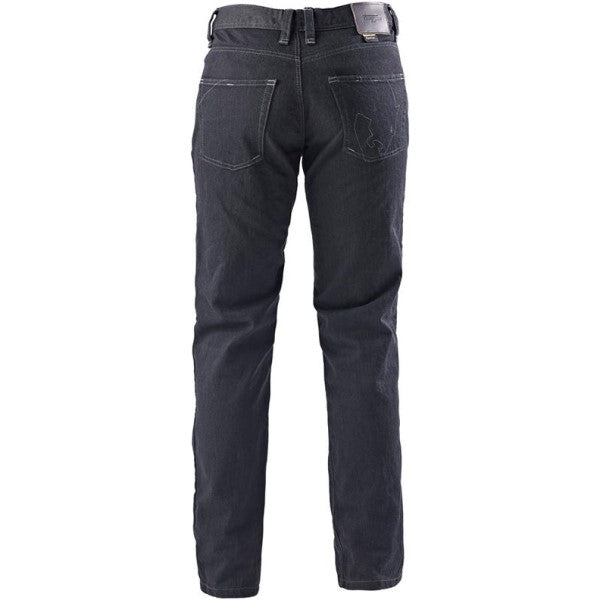 Jean de Moto K12 X Kevlar Coupe Droite Noir de dos