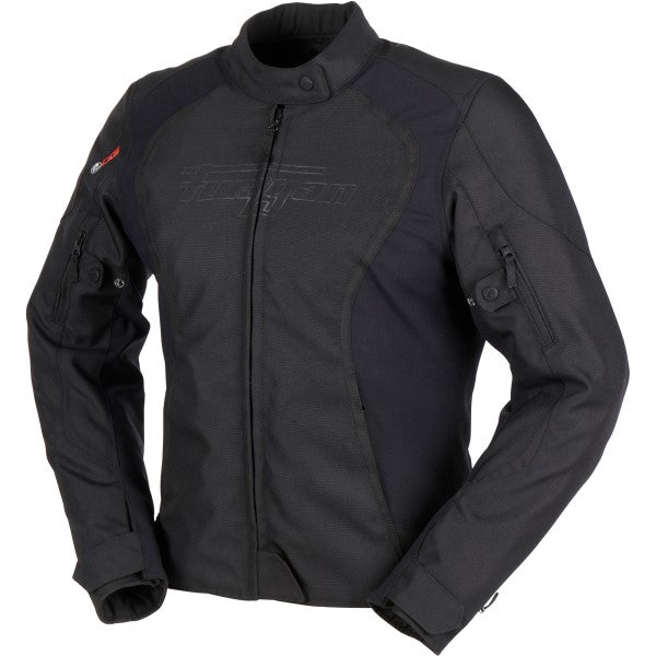 Manteau de Moto Odessa Femme Noir de droite
