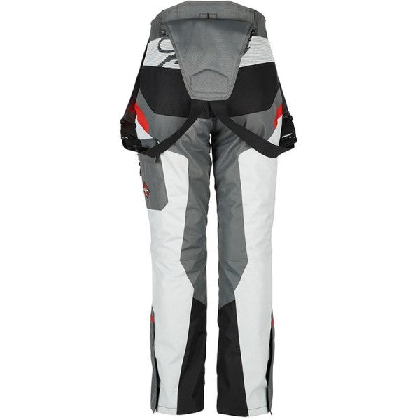 Pantalon de Moto Apalaches Femme Noir/Gris/Rouge de dos