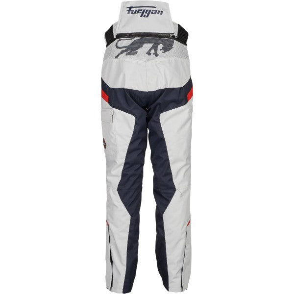 Pantalon de Moto Apalaches Bleu/Blanc/Rouge de dos