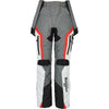 Pantalon de Moto Apalaches Femme Noir/Gris/Rouge de face