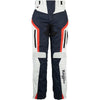 Pantalon de Moto Apalaches Femme Bleu/Blanc/Rouge de face