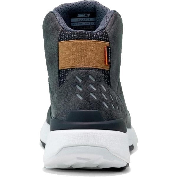 Chaussures de Moto Nucleus Suède WP Noir/Blanc de dos