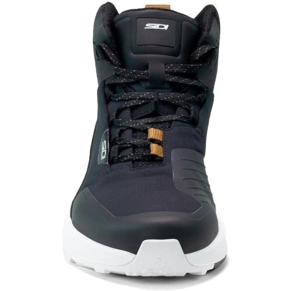 Chaussures de Moto Nucleus Noir/Blanc de face