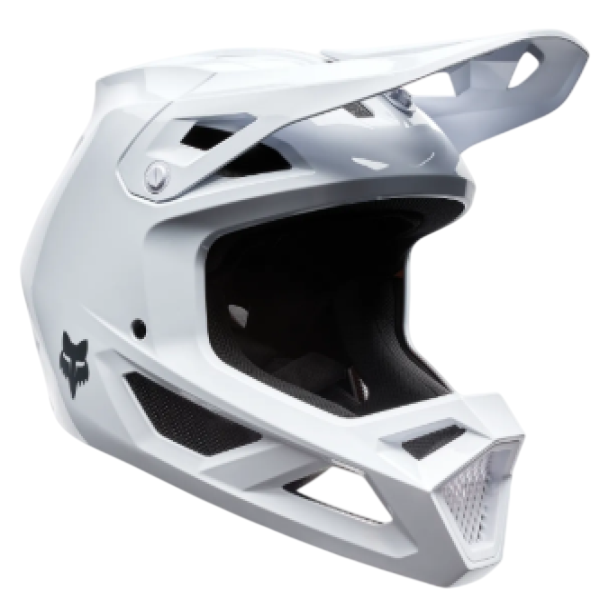Casque Vélo Intégral Rampage/Fox/blanc, de profil 