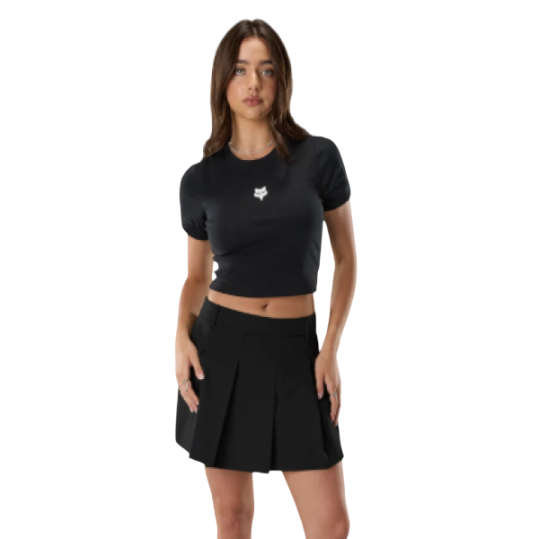 T-shirt Head Rib Baby Femme/Fox/Noir