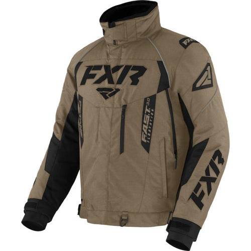 Manteau de Motoneige Octane Fast Beige, de face