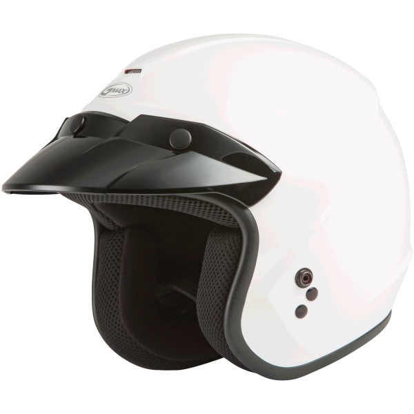 Casque Ouvert de Moto OF2 Blanc incliné de droite