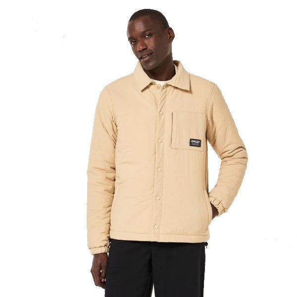 Manteau Sherpa Matelassé Beige Devant