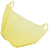 Visière de Moto MX-9 Adventure Jaune incliné de face