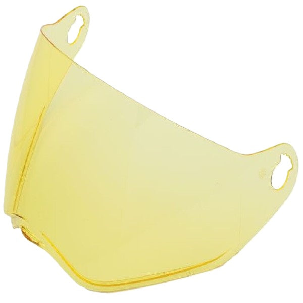 Visière de Moto MX-9 Adventure Jaune incliné de face