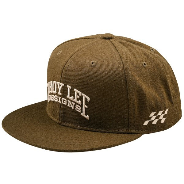 Casquette à Visière Plate Scholar Troy Lee Designs olive
