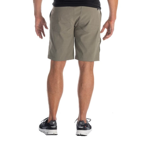 Shorts Baird Klim olive, de dos