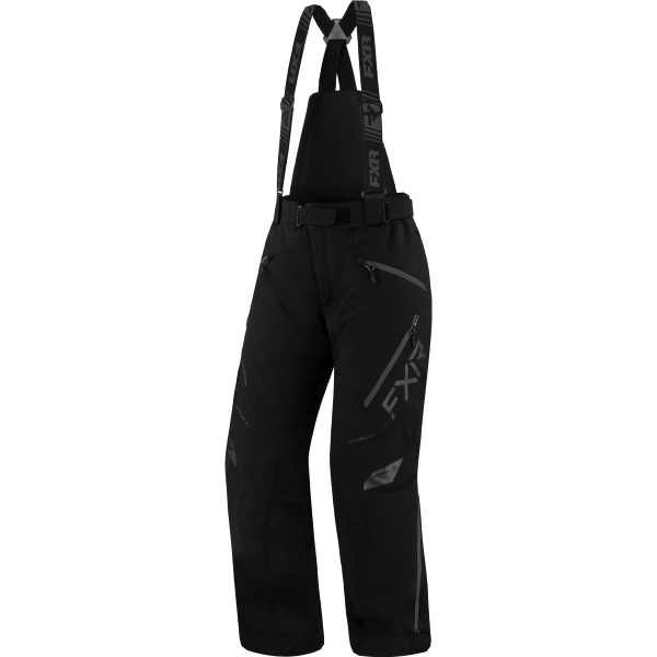 Pantalon de Motoneige Edge noir argent, de face