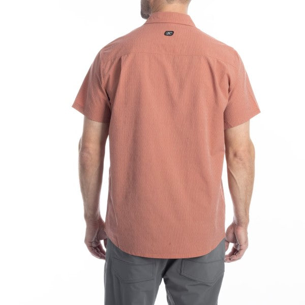 Chemise Oxbow Klim orange, de dos