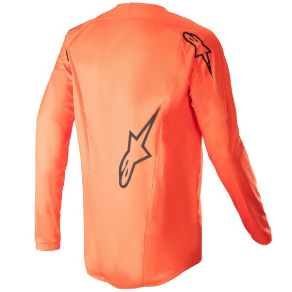 Chandail de Motocross Fluid Lurv Alpinestars orange, de dos