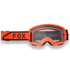 Lunette de Motocross Main Drive Fox orange, de face