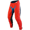 Pantalon de Motocross SE Pro Boldor Troy Lee Designs orange et bleu, de face