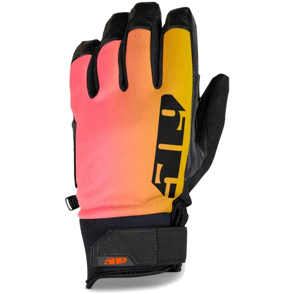 Gants de Motoneige Freeride 509 orange et jaune