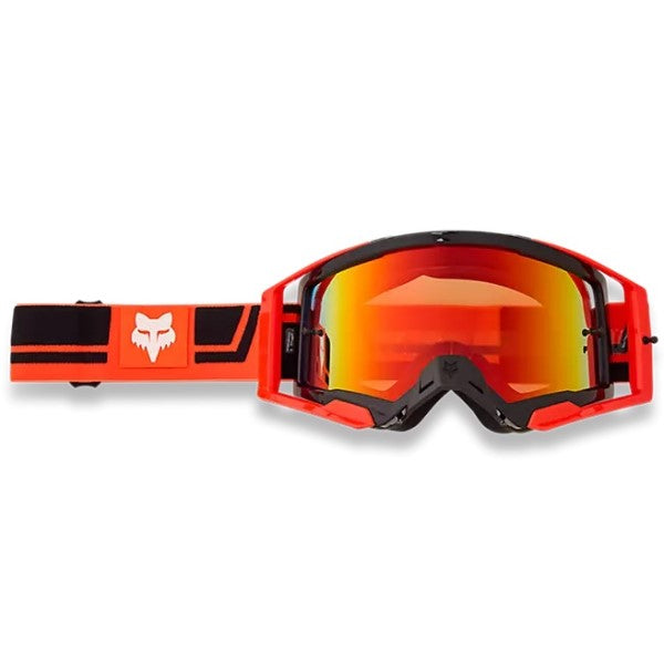 Lunette de Motocross Airspace Drive Fox orange et noir, de face