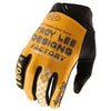 Gants de Motocross GP Pro Factory Troy Lee Designs or, dessus